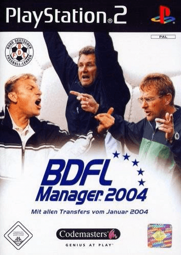 BDFL Manager 2004 box art for Playstation 2